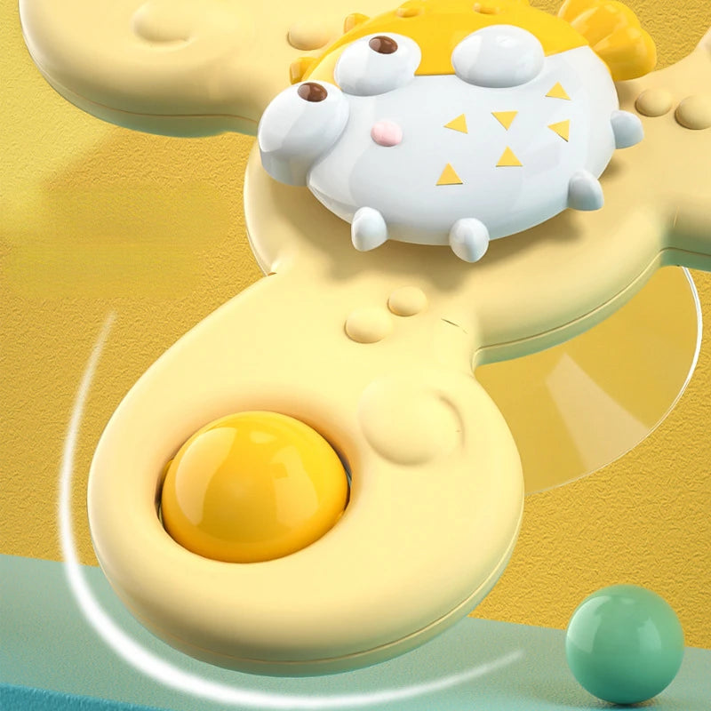 Kit SpinnerBath™ com 3 Brinquedos de Banho Giratórios - Estímulo Sensorial e Coordenação - Gaells (1 ano)