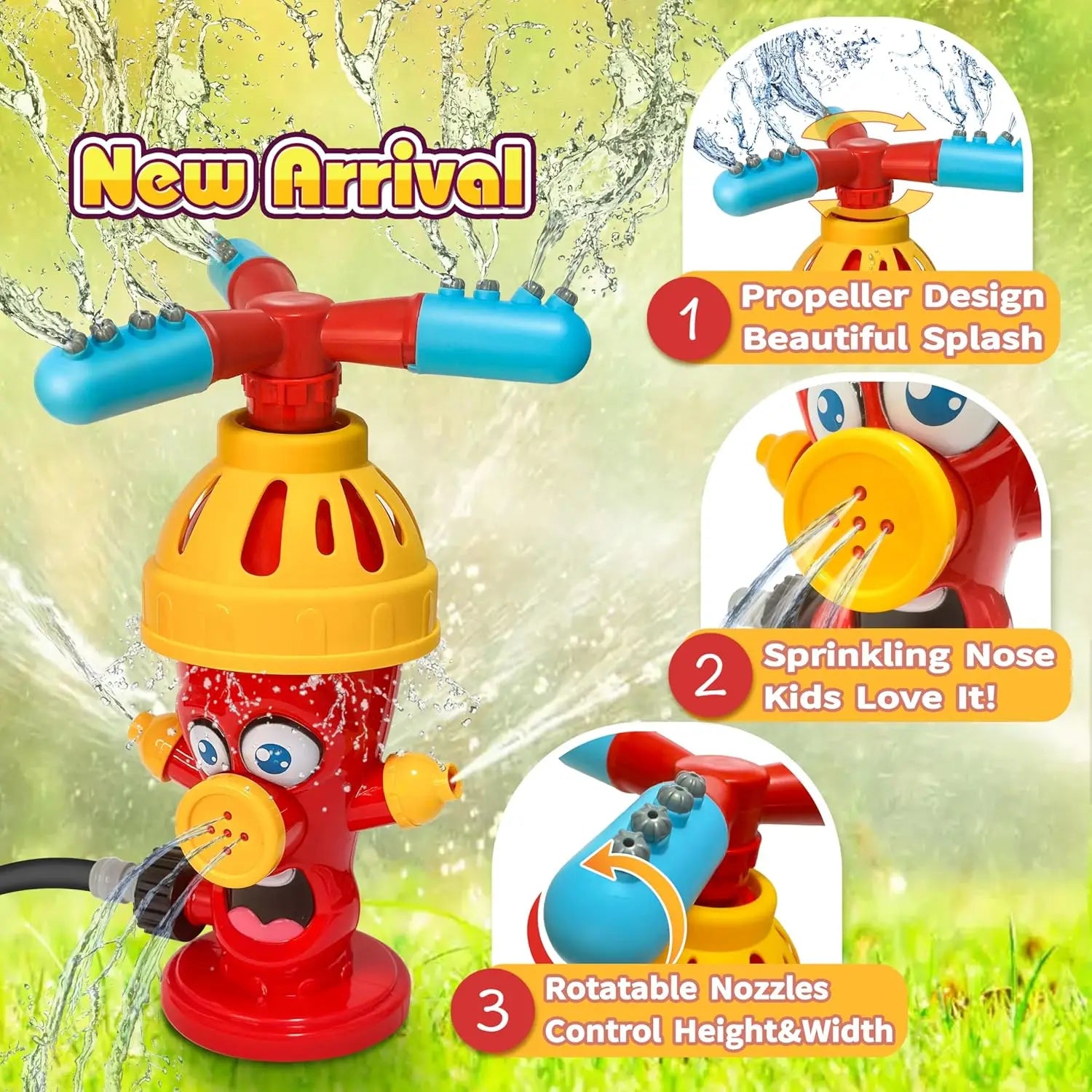 Hidrante Splash de Jardim – Brinquedo de Água Divertido para Quintal e Banho Infantil - Gaells (4 a 5 anos)