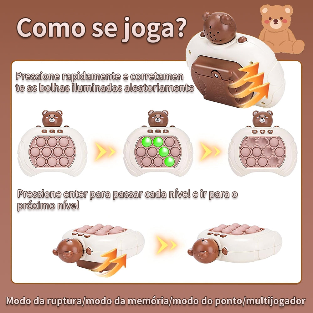 PopMaster™ - Brinquedo educativo para 5 anos, (KIT COM 2 + CARD INFANTIL)
