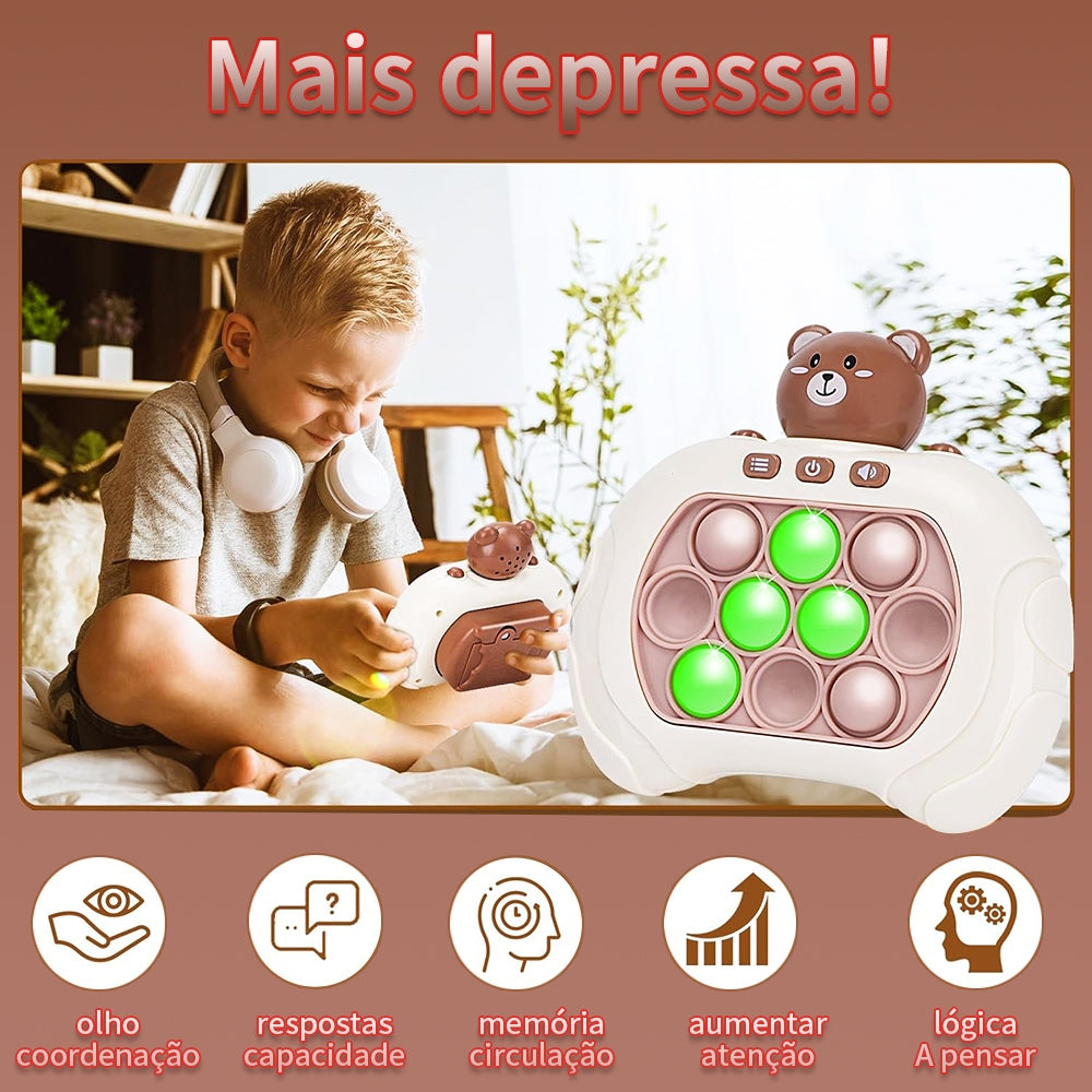 PopMaster™ - Brinquedo educativo para 5 anos, (KIT COM 2 + CARD INFANTIL)