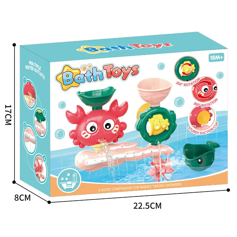 Aspersor Giratório de Banho SplashyShower™ - Brinquedo com Ventosas para Bebês e Crianças - Gaells (0 a 2 anos)