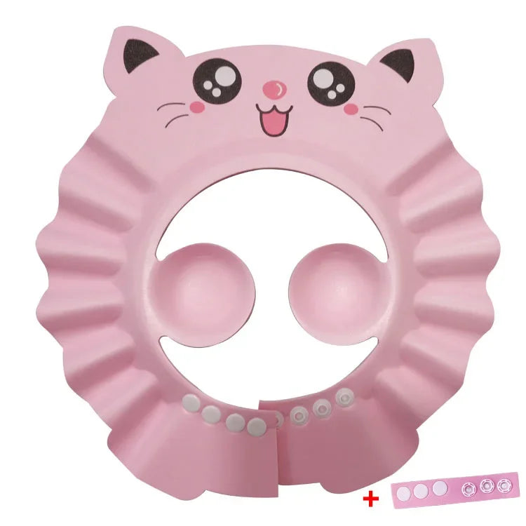 Touca de Banho BabyGaells™ – Protege Olhos e Ouvidos no Banho (0 a 2 anos)