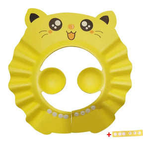 Touca de Banho BabyGaells™ – Protege Olhos e Ouvidos no Banho (0 a 2 anos)