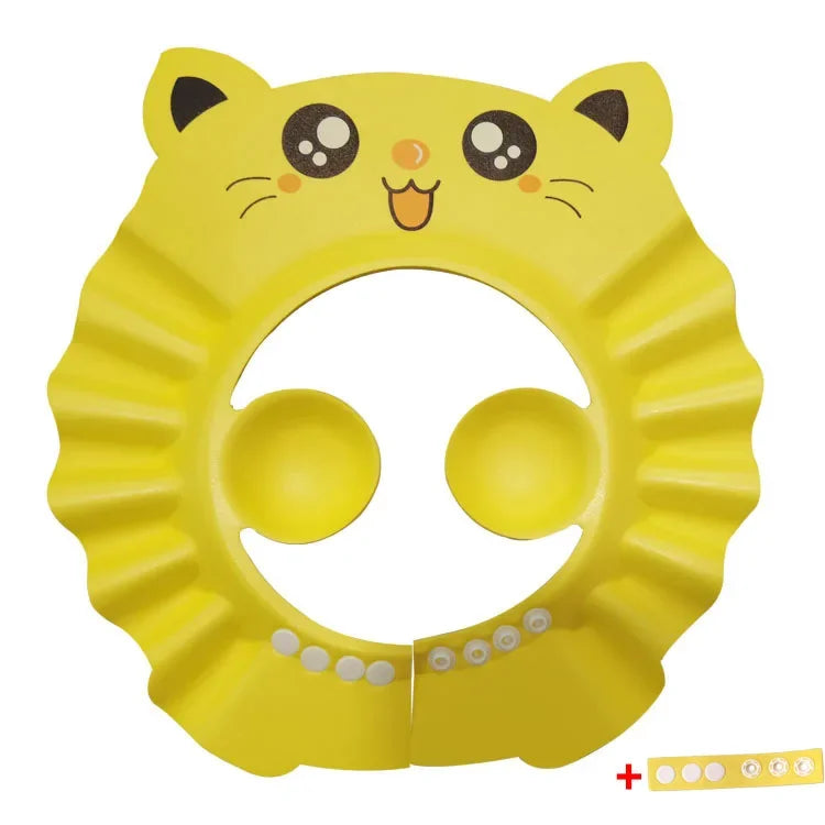 Touca de Banho BabyGaells™ – Protege Olhos e Ouvidos no Banho (0 a 2 anos)