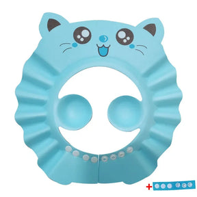 Touca de Banho BabyGaells™ – Protege Olhos e Ouvidos no Banho (0 a 2 anos)