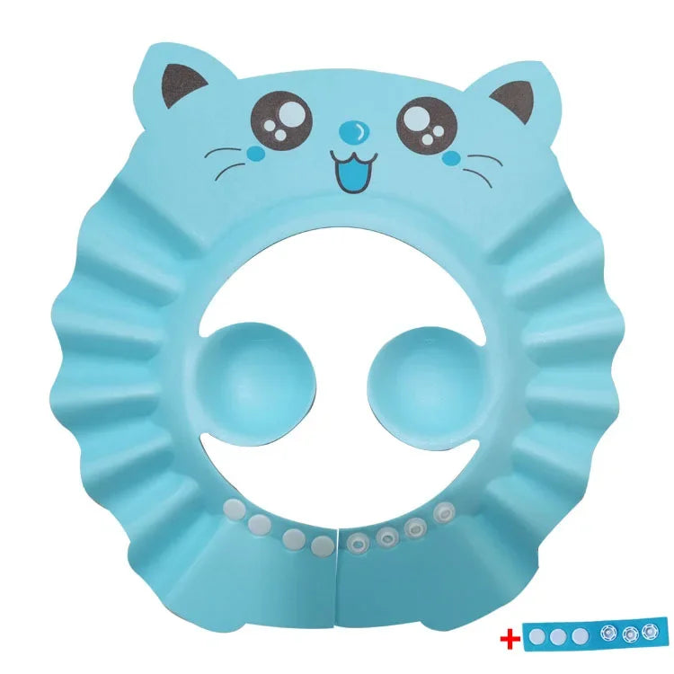 Touca de Banho BabyGaells™ – Protege Olhos e Ouvidos no Banho (0 a 2 anos)