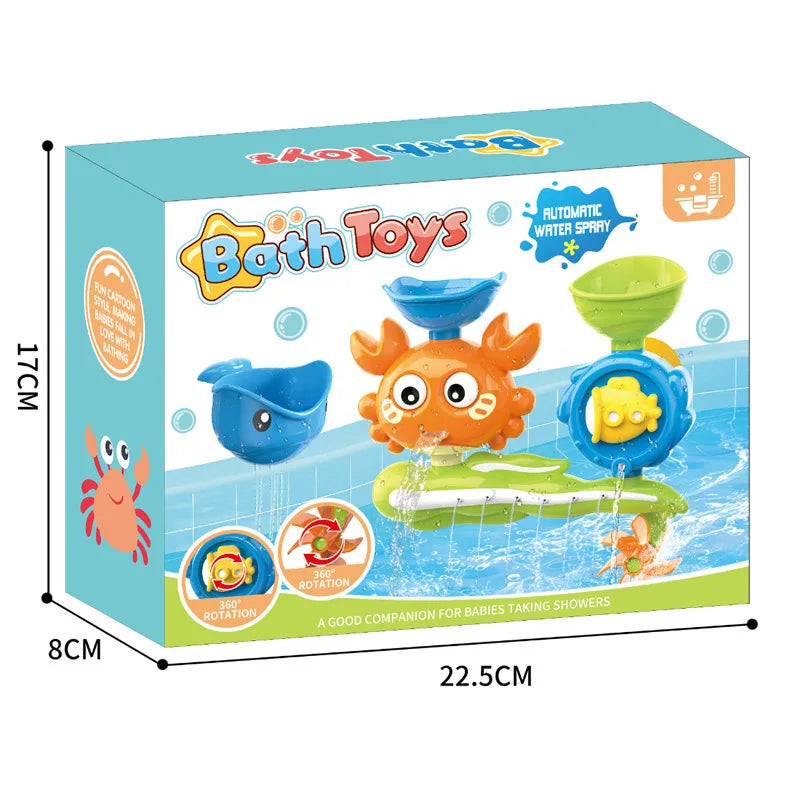 Aspersor Giratório de Banho SplashyShower™ - Brinquedo com Ventosas para Bebês e Crianças - Gaells (0 a 2 anos)