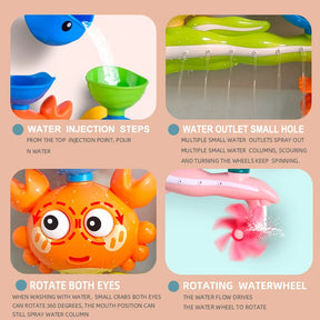 Aspersor Giratório de Banho SplashyShower™ - Brinquedo com Ventosas para Bebês e Crianças - Gaells (0 a 2 anos)
