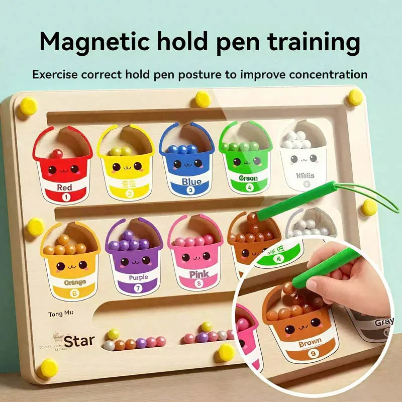 Labirinto Magnético LogicMaze™ - Treino de Foco e Raciocínio para Crianças - Gaells