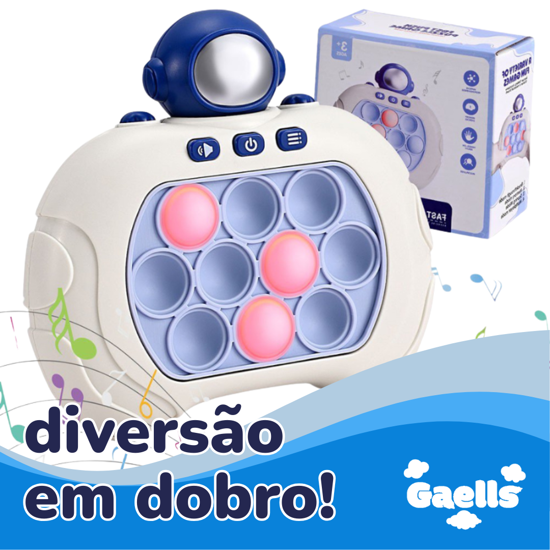 PopMaster™ - Brinquedo educativo para 5 anos, (KIT COM 2 + CARD INFANTIL)
